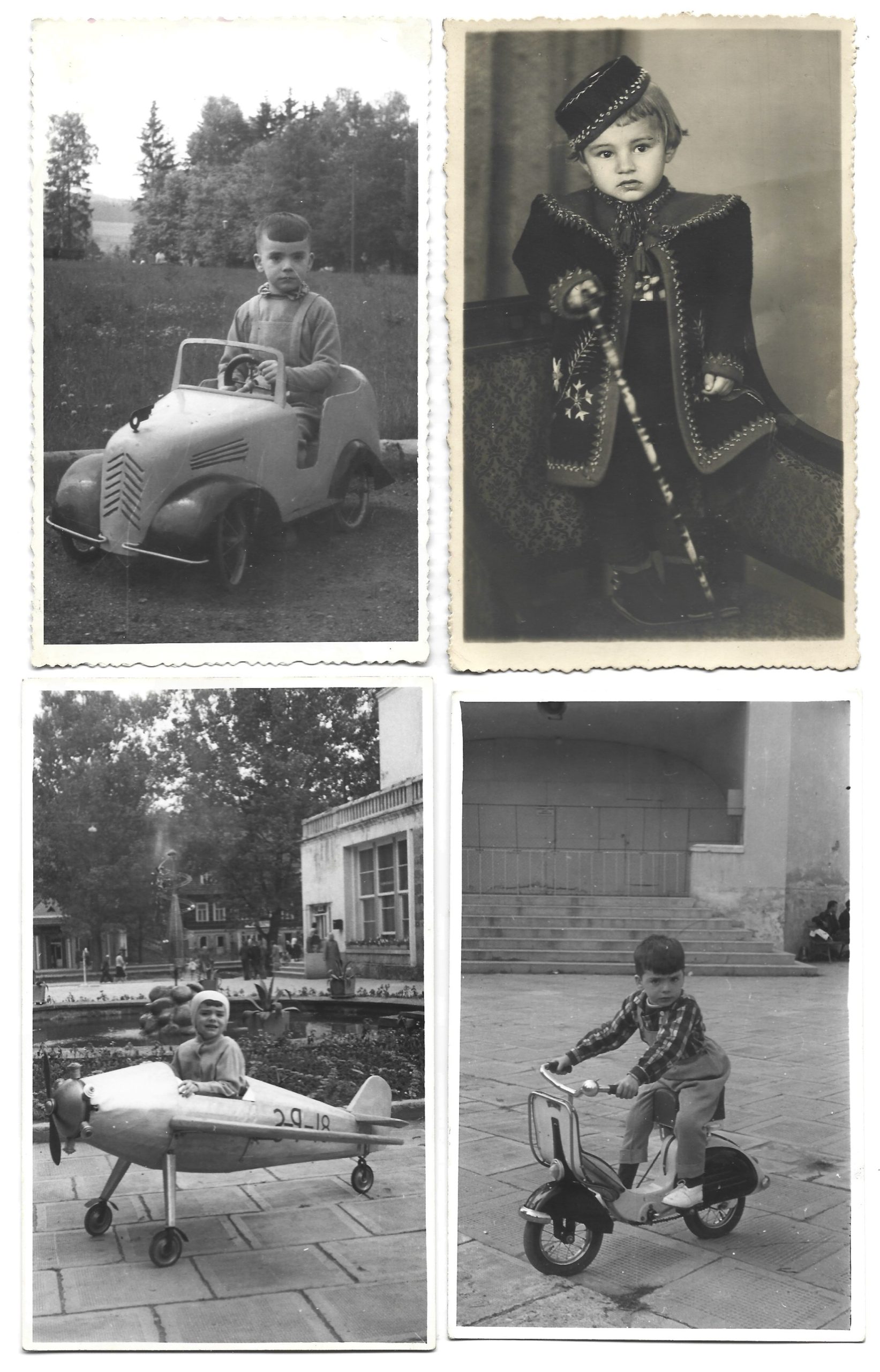 Zestaw zdjęć dzieci - 4 szt. - ok. 1950 r.