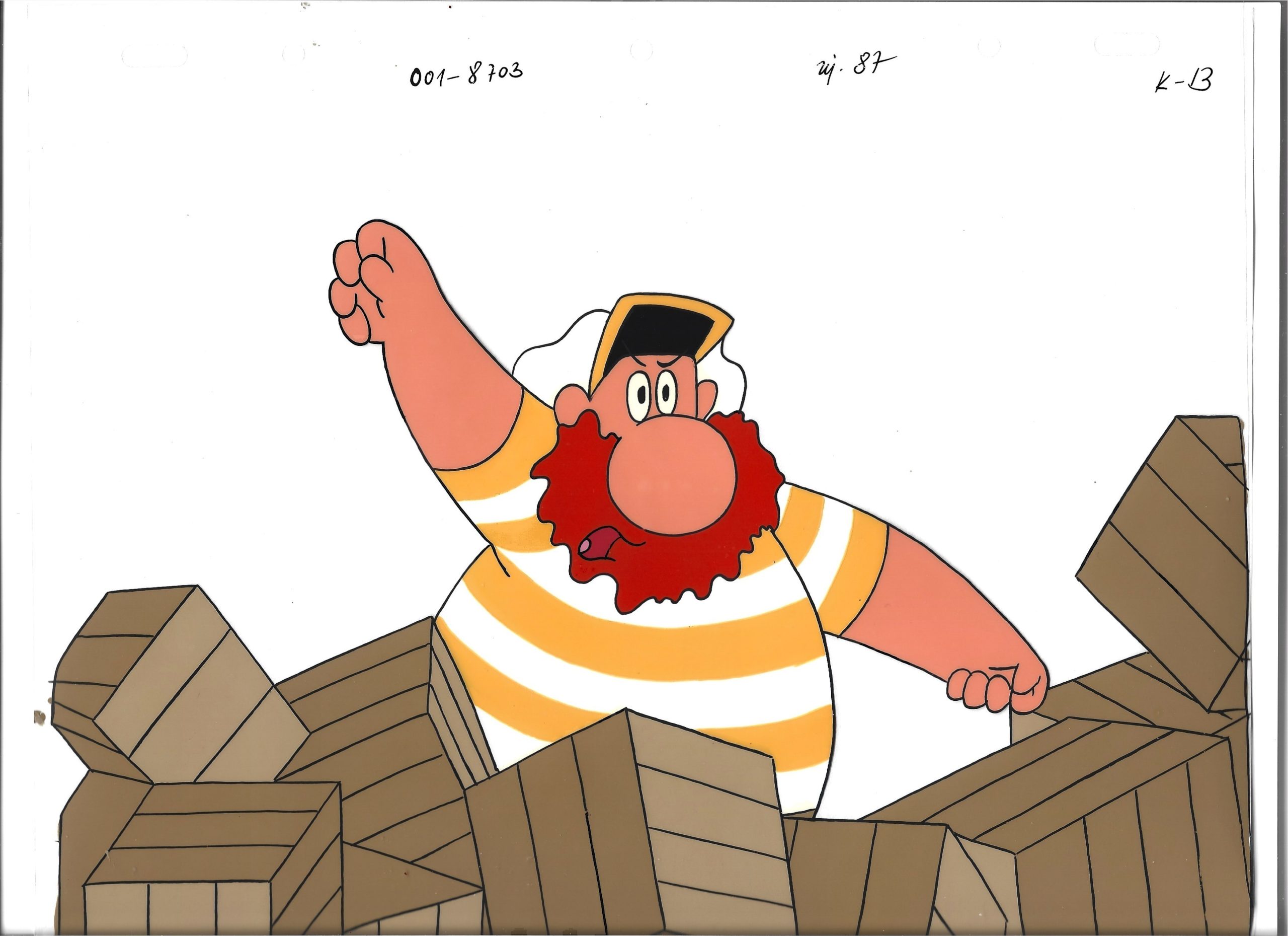 Folia animacyjna z bajki "Podróże Kapitana Klipera" - Kapitan Kliper