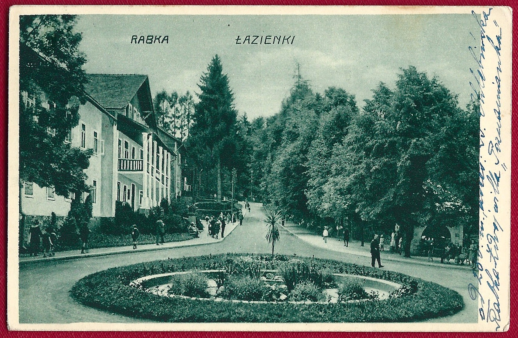 Pocztówka - Rabka. Łazienki, 1930 r.