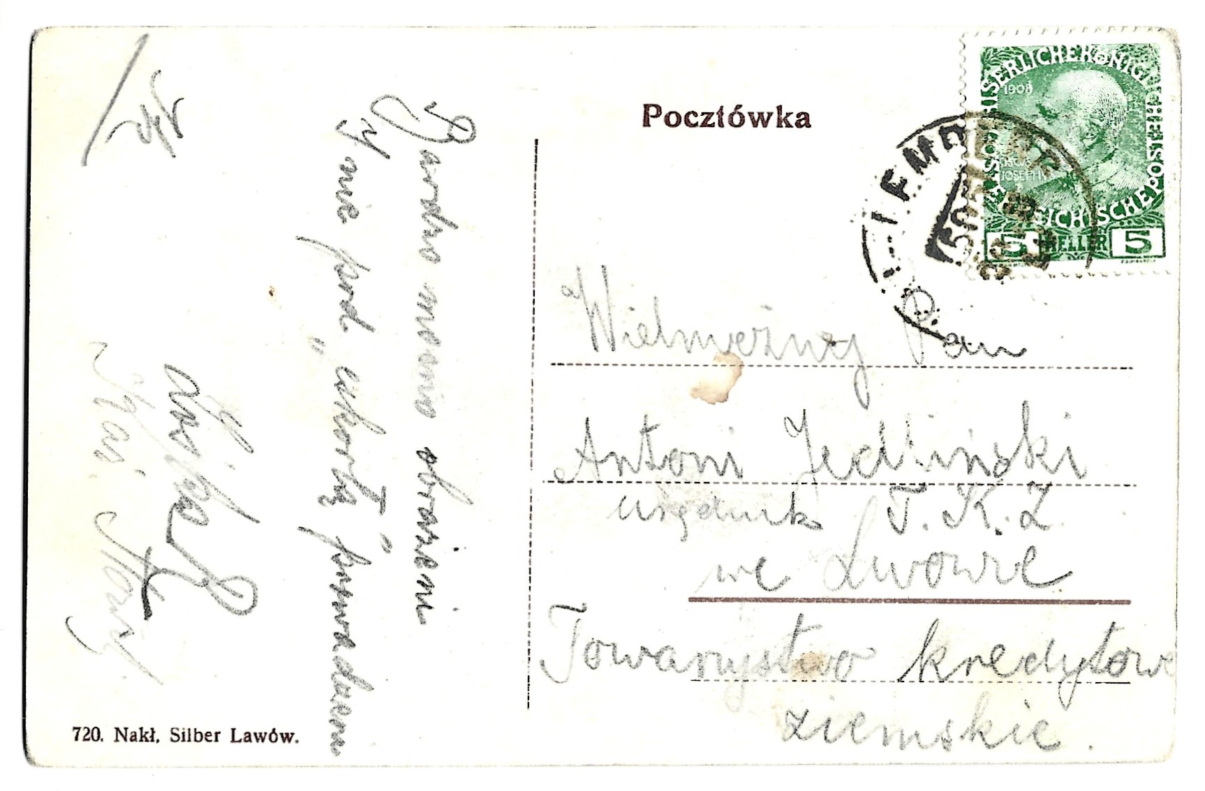 Pocztówka - Brzuchowice. Las - Kresy wschodnie