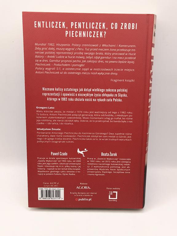 Książka "Piechniczek. Tego nie wie nikt" Paweł Czado, Beata Żurek - z autografem Antoniego Piechniczka