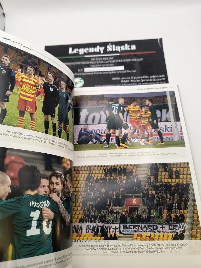 Książka "To My Kibice Śląska 2016 - 70 lat dumnej historii, 1947-2017" plus zaproszenie dla Eugeniusza Kulika