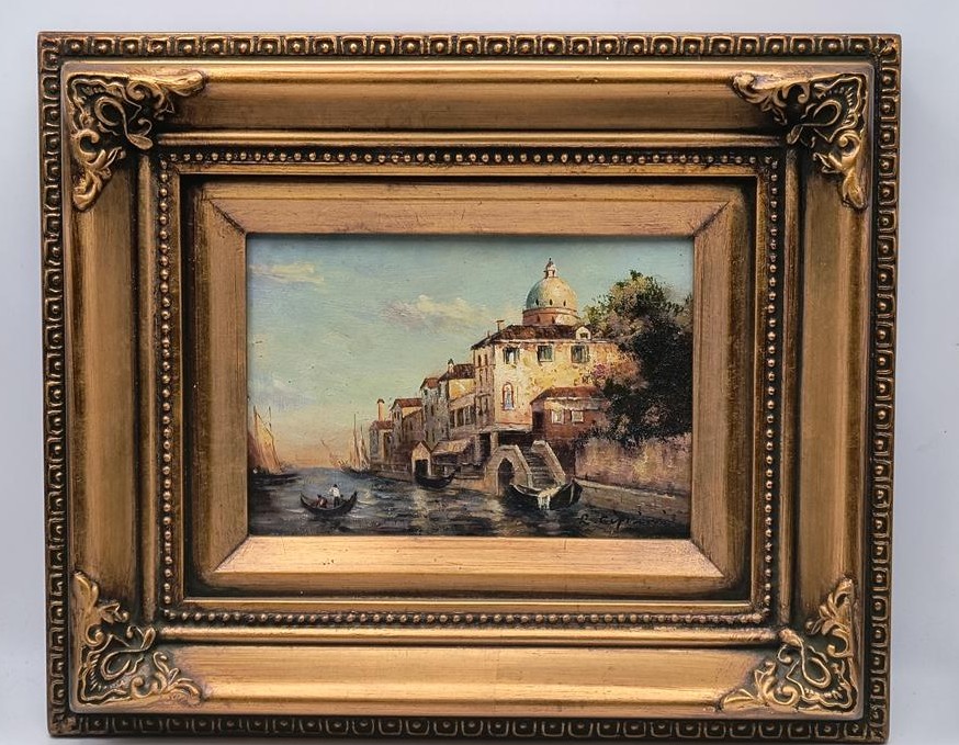 Obraz w złotej ramie - "Wenecja"