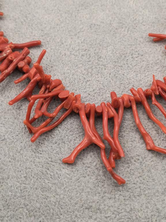 Naszyjnik z czerwonych korali naturalnych - GAŁĄZKI