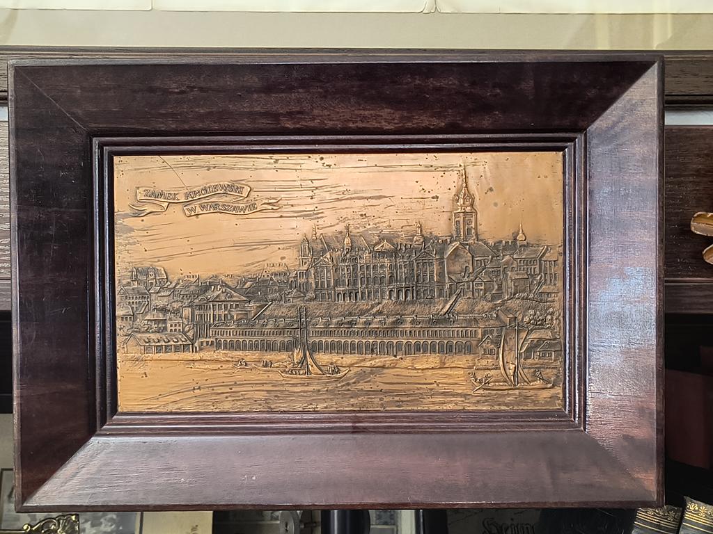 Obrazek miedziany - Zamek Królewski w Warszawie