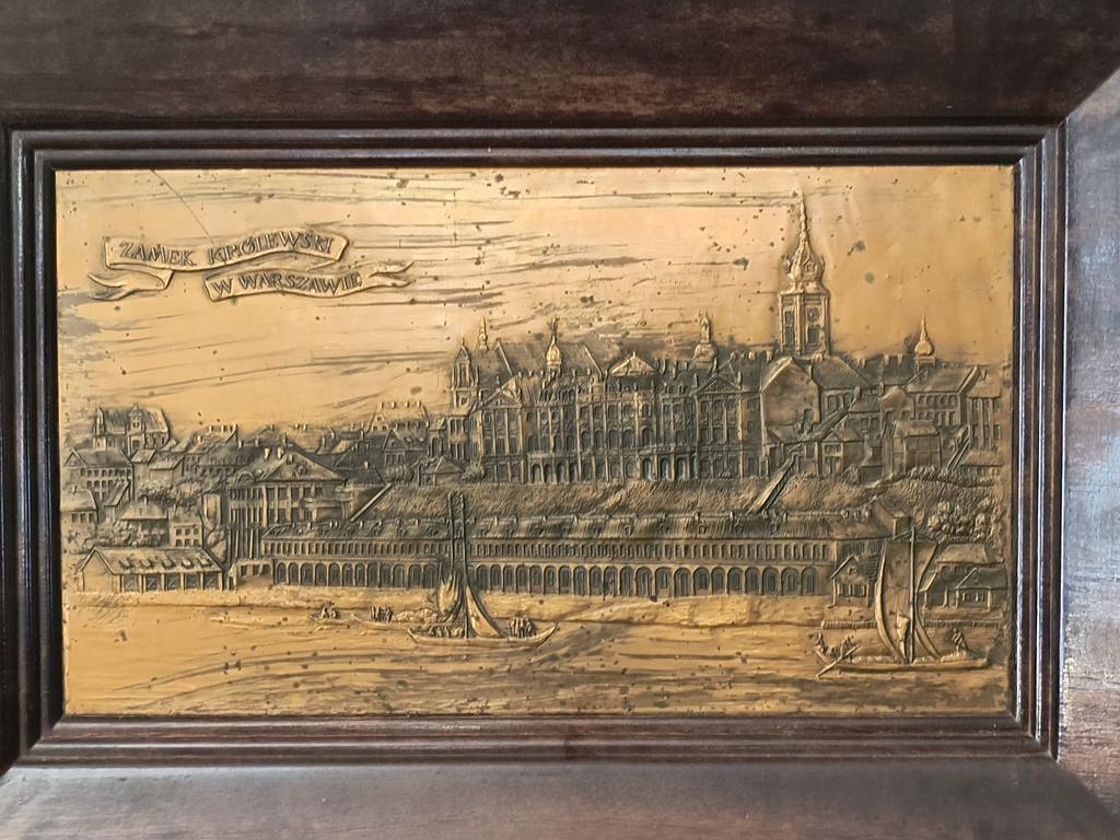 Obrazek miedziany - Zamek Królewski w Warszawie