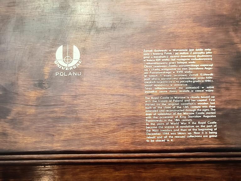 Obrazek miedziany - Zamek Królewski w Warszawie