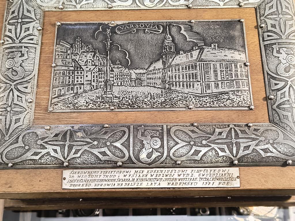 Drewniana szkatułka VARSOVIA - Warszawa - Spółdzielnia Żoliborz Z. Czarkowski