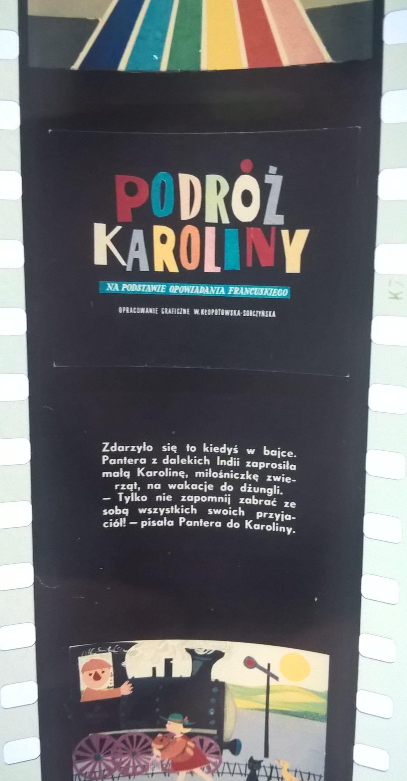 Bajka na projektor – przeźrocze "Podróż Karoliny"