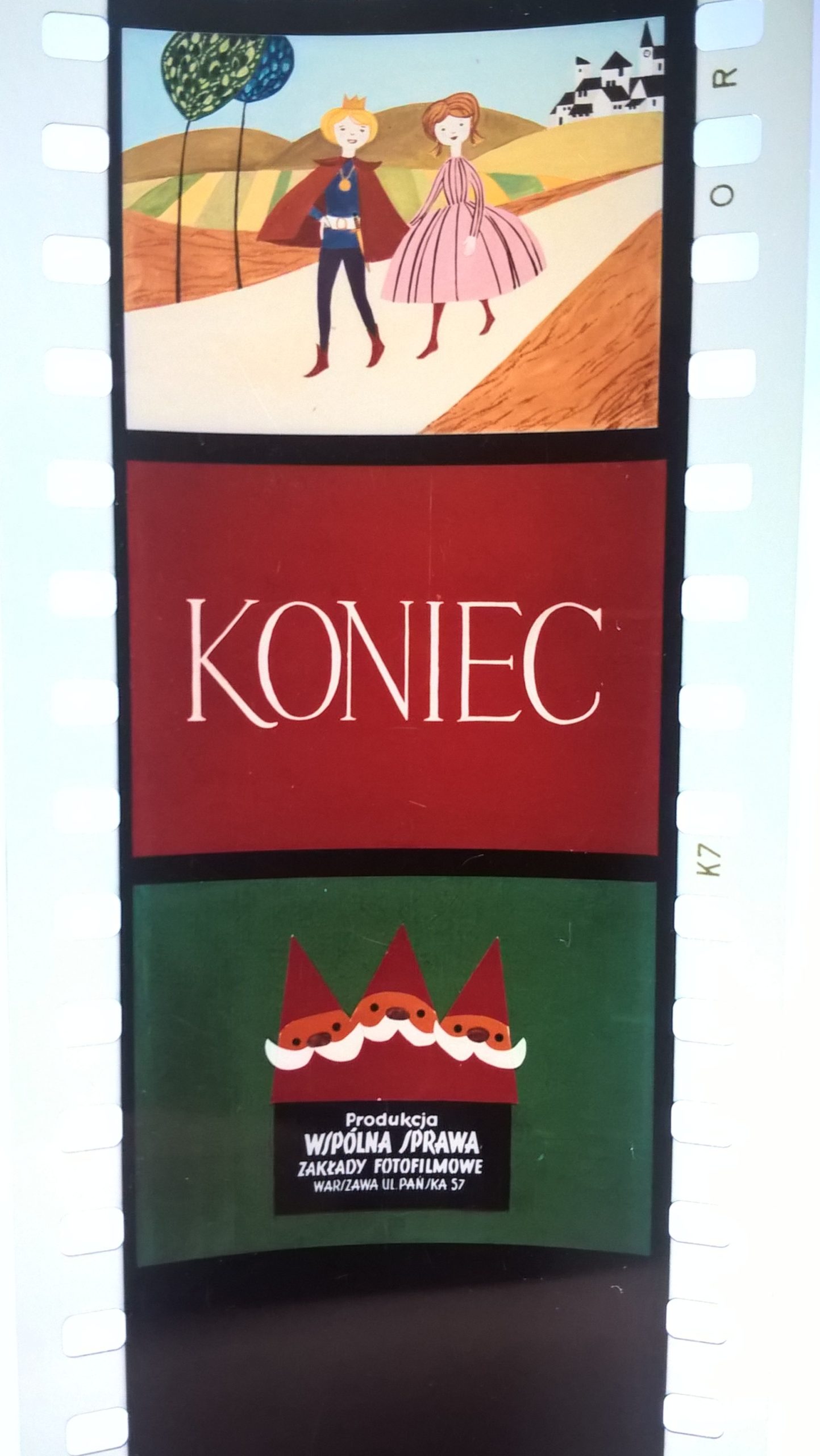 Bajka na projektor, przeźrocze „Apolejka i jej osiołek” wg Marii Krüger