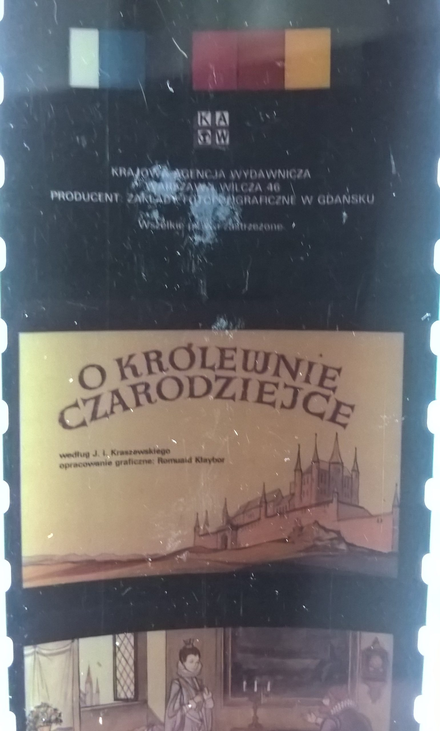 Bajka na projektor, przeźrocze „O królewnie czarodziejce” wg J. I. Kraszewskiego
