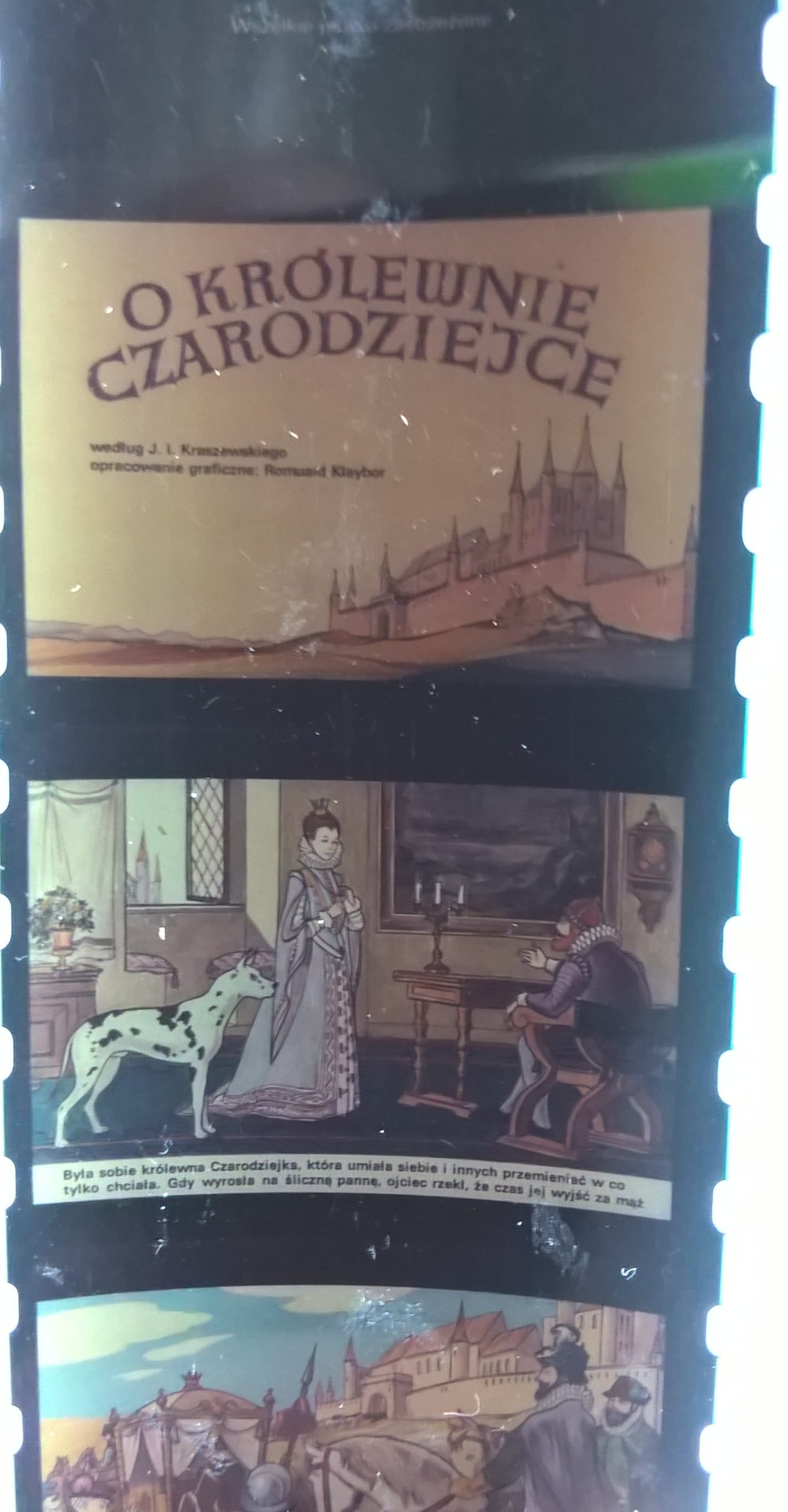 Bajka na projektor, przeźrocze „O królewnie czarodziejce” wg J. I. Kraszewskiego