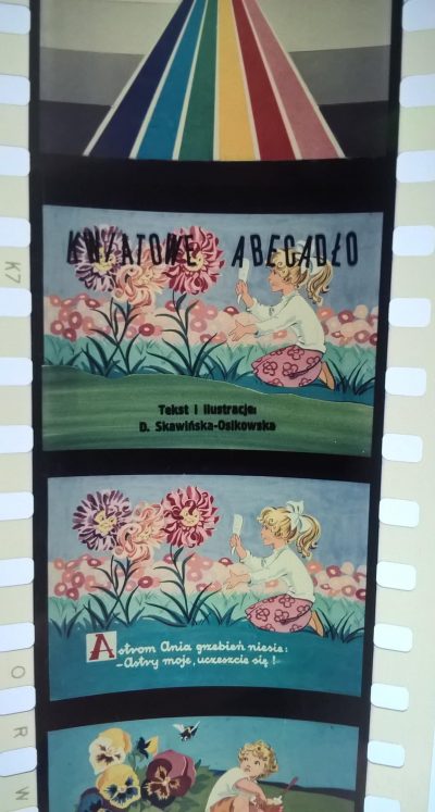 Bajka na projektor, przeźrocze "Kwiatowe abecadło"