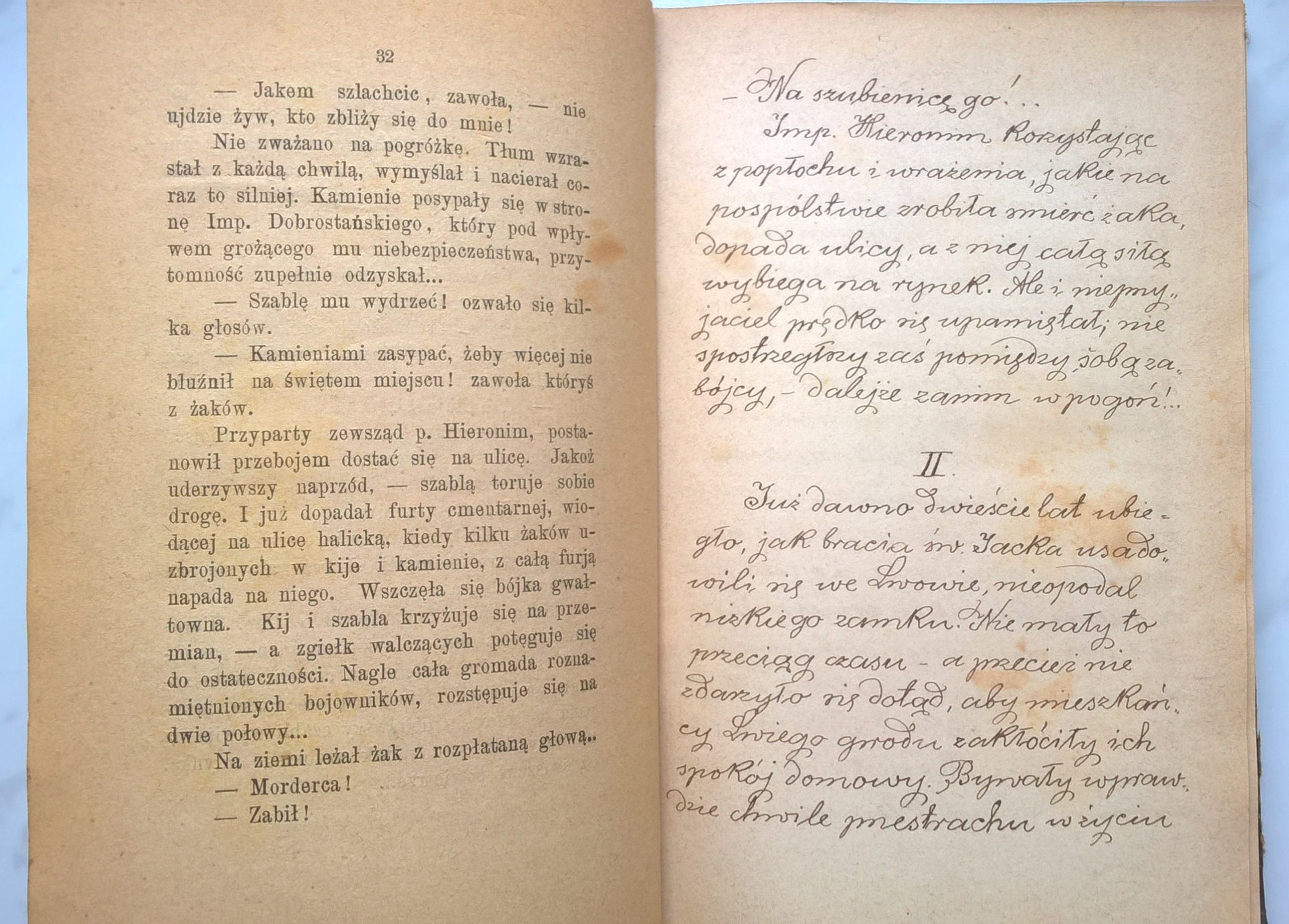 Książka "Z domu i świątyni. Szkice i obrazy z przeszłości Polski" F. K. Martynowski - Lwów, 1880 r.