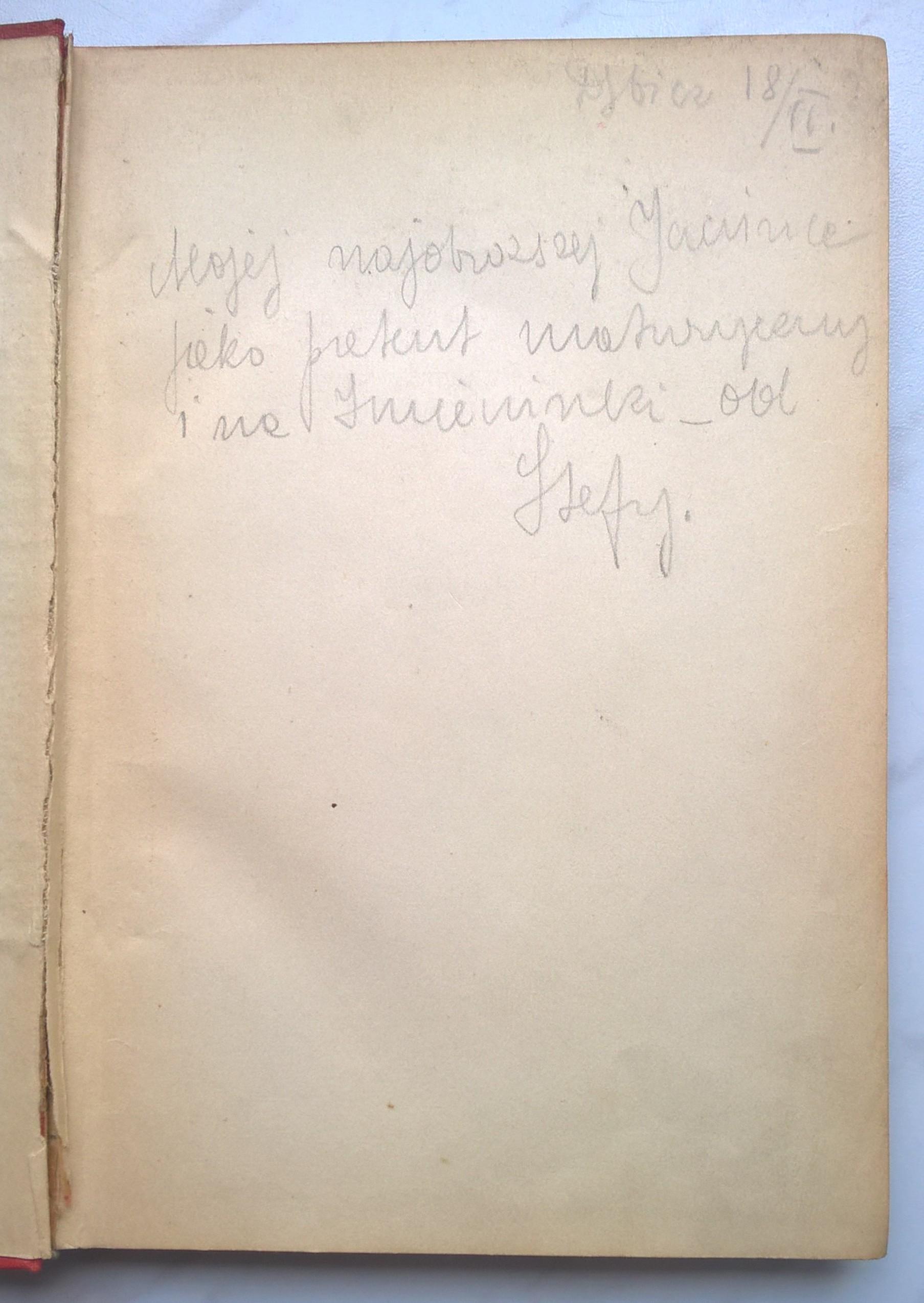Książka "Mój Pamiętnik Literacki" Józef Weyssenhoff, ok. 1920 r.