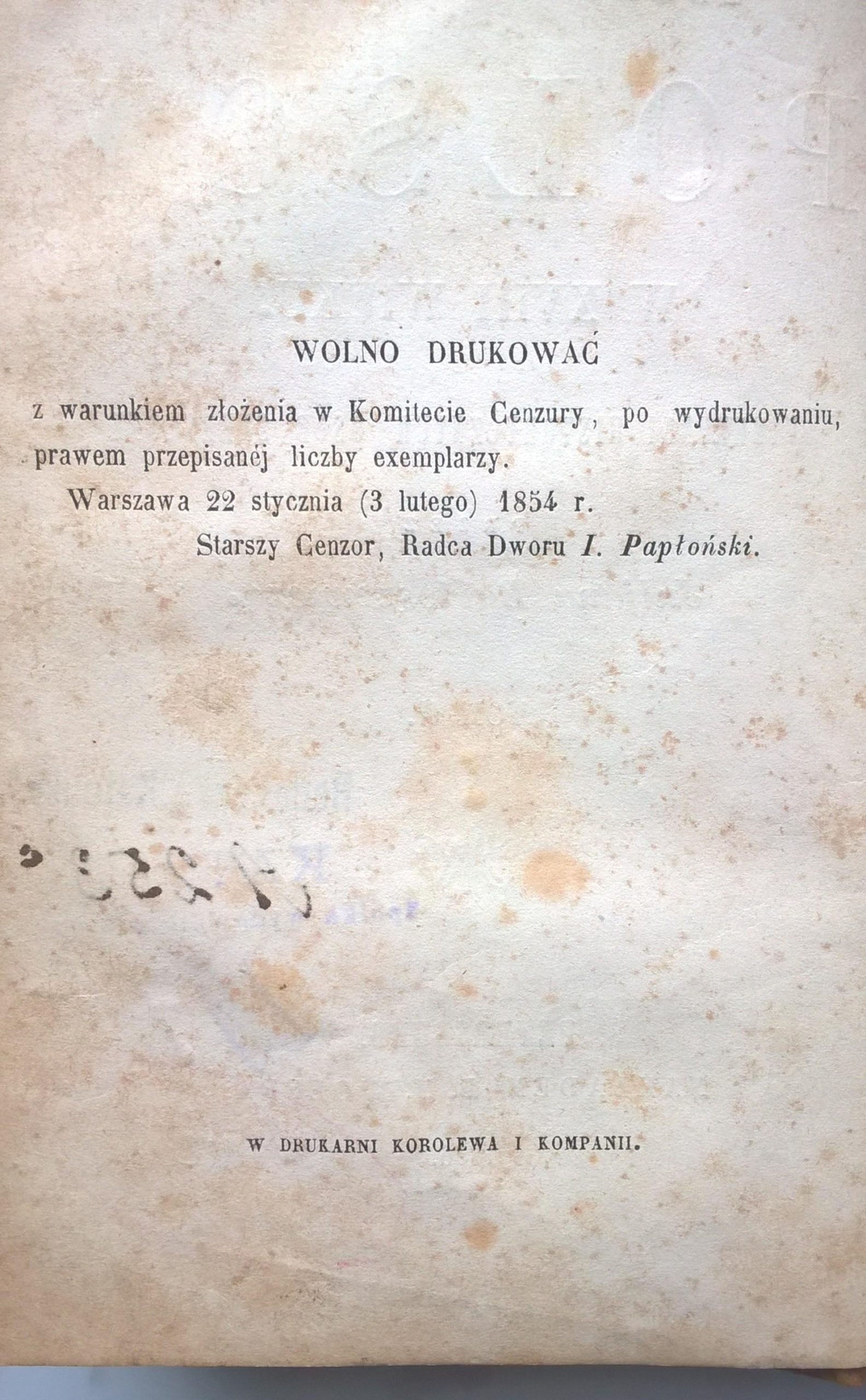 Książka "Znakomici mężowie polscy w XVIII wieku. Wizerunki historycznych osób skreślone przez Juljana Bartoszewicza", 1856 r.