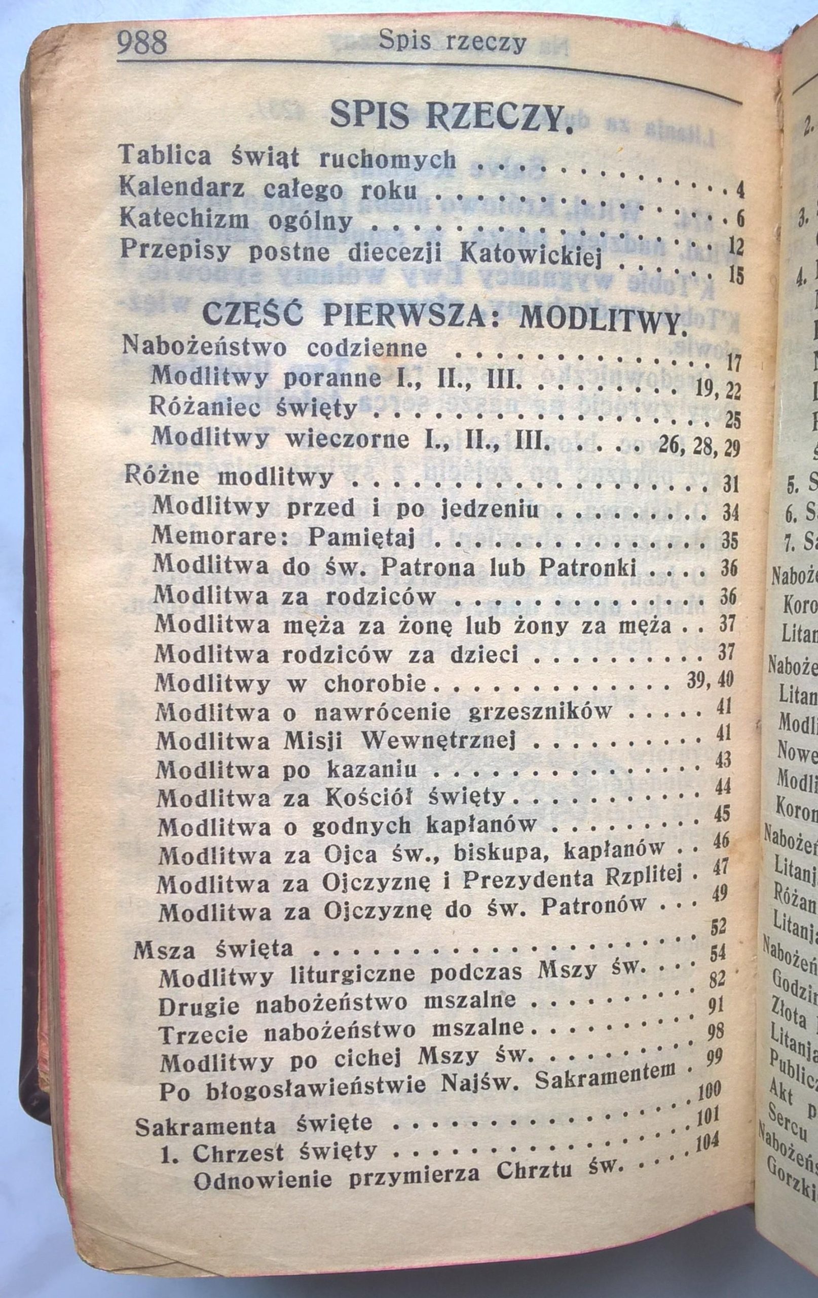 Książeczka modlitewna "Skarbiec Modlitw i Pieśni", 1933r.