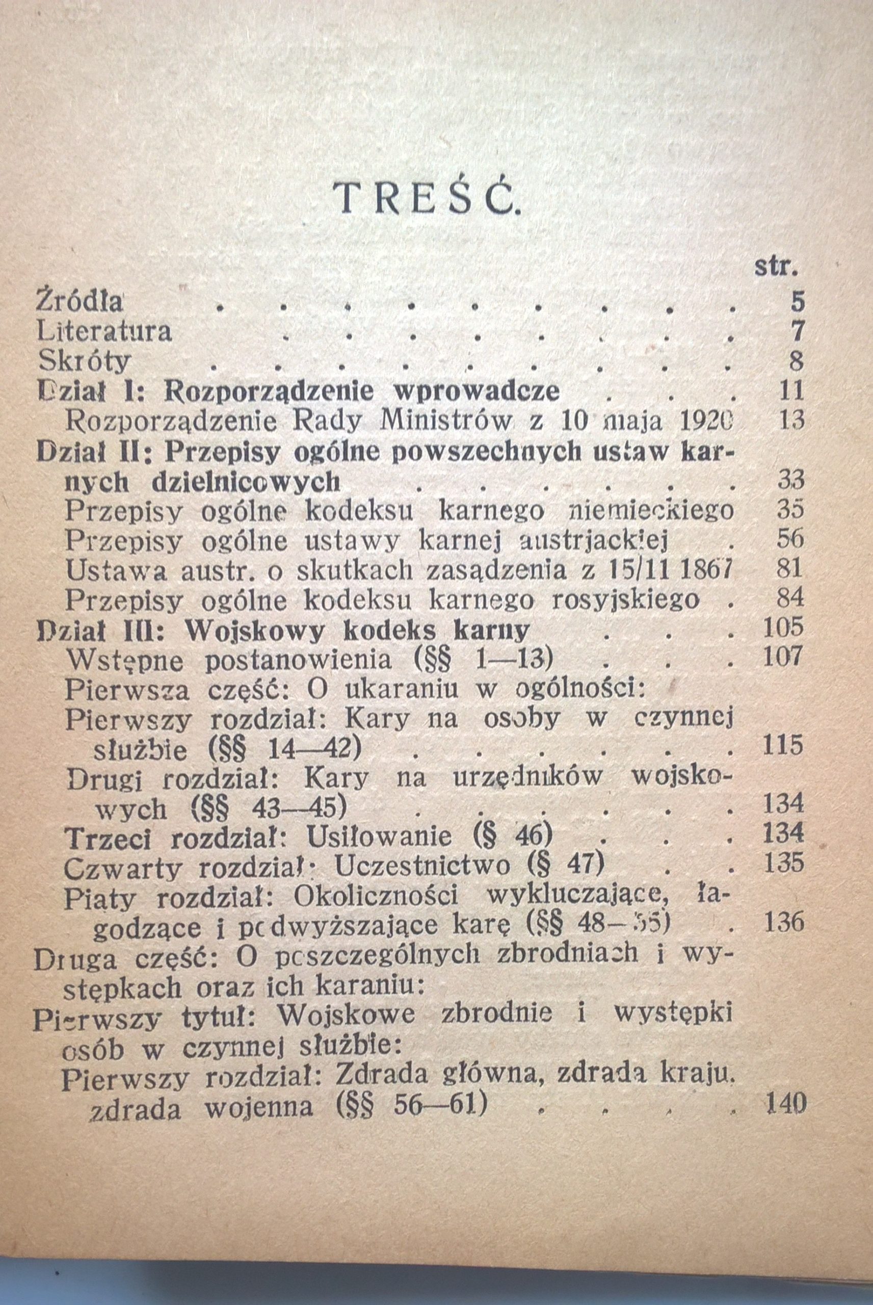 "Wojskowy Kodeks Karny" dr Zygmunt Rolnicki, 1924 r.