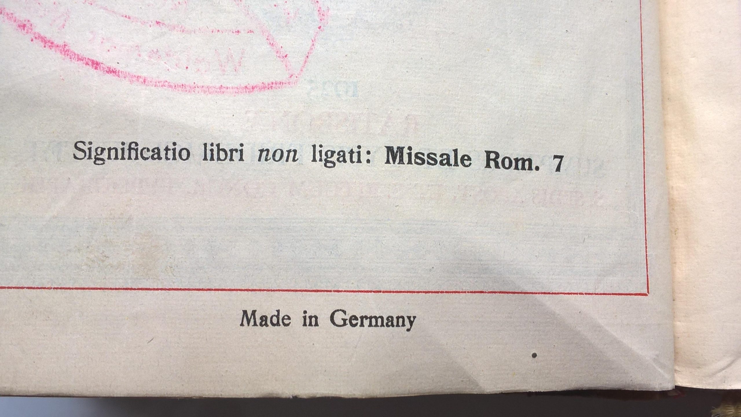 MISSALE ROMANUM - Mszał Rzymski, 1925 r.