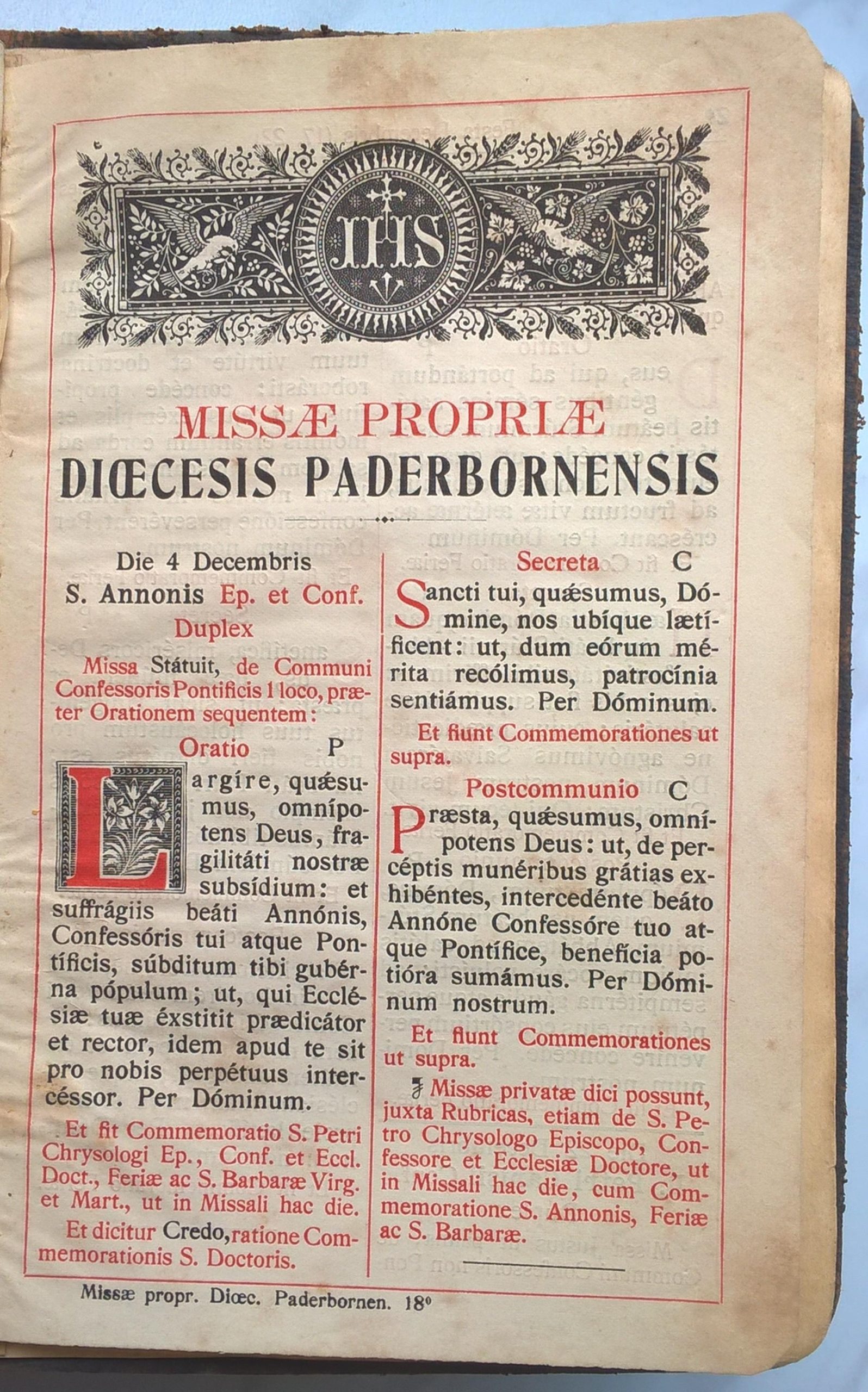 MISSALE ROMANUM - Mszał Rzymski, 1925 r.