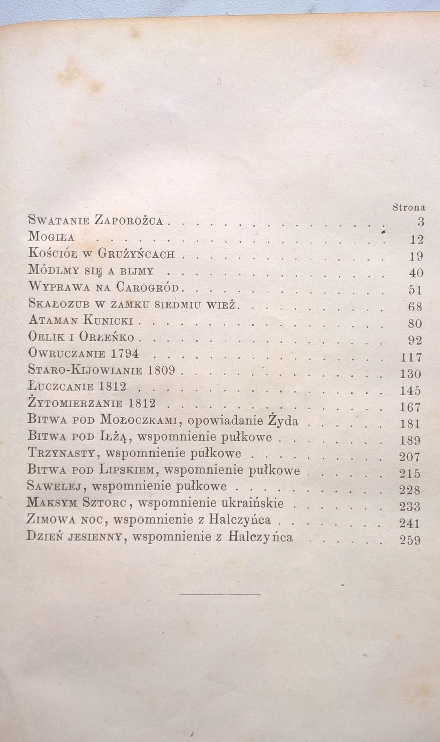 Książka "Powieści kozackie i Gawędy" Michał Czajkowski, 1863 r.