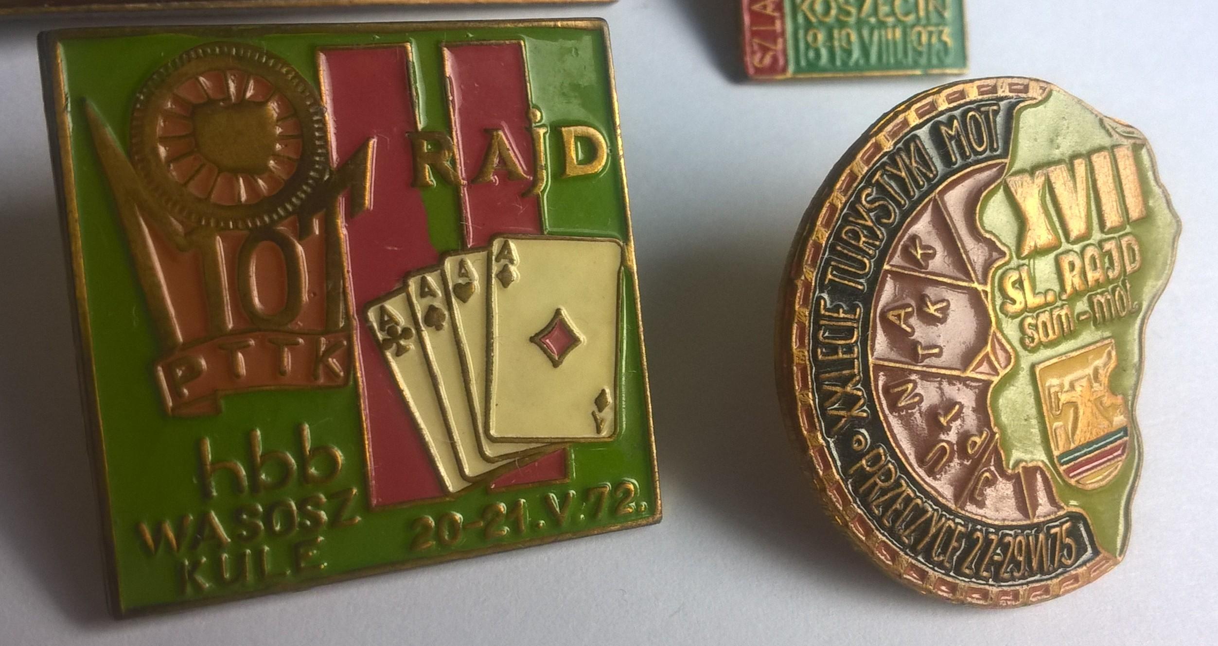 Zestaw odznak - turystyka samochodowo-motorowa