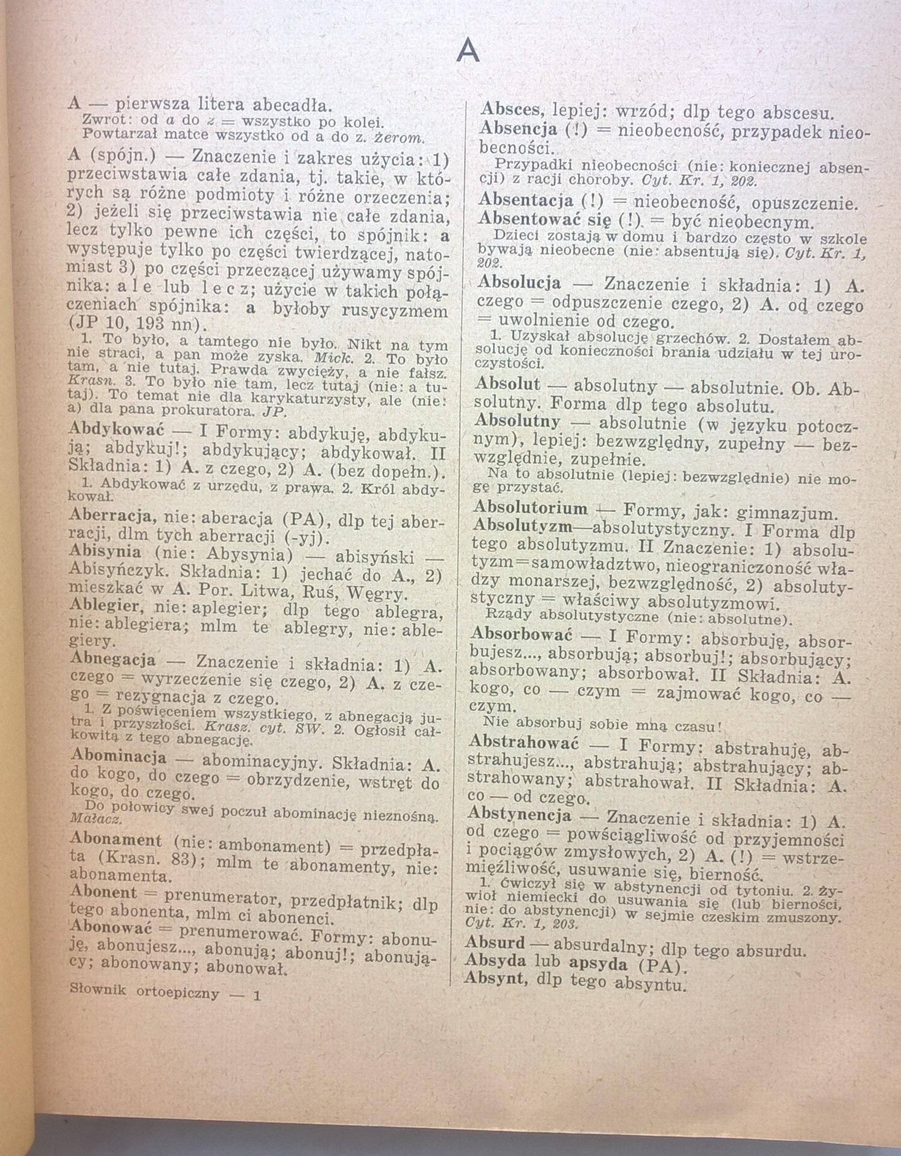 "Słownik ortoepiczny - Jak mówić i pisać po polsku" Stanisław Szober, 1937 r.