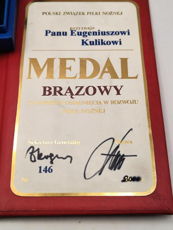 Medale PZPN dla piłkarza Eugeniusza Kulika