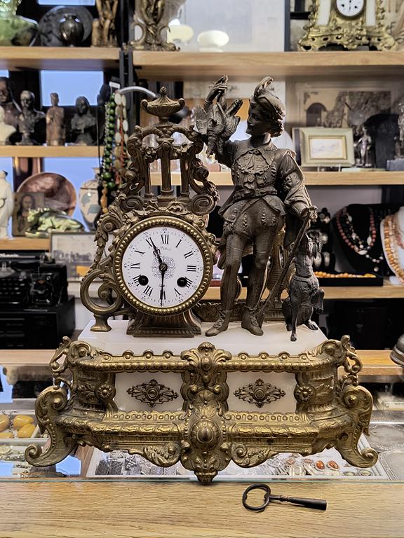 Zegar kominkowy figuralny - Francja