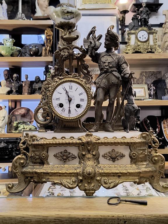 Zegar kominkowy figuralny - Francja