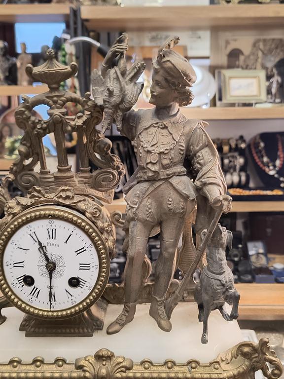 Zegar kominkowy figuralny - Francja