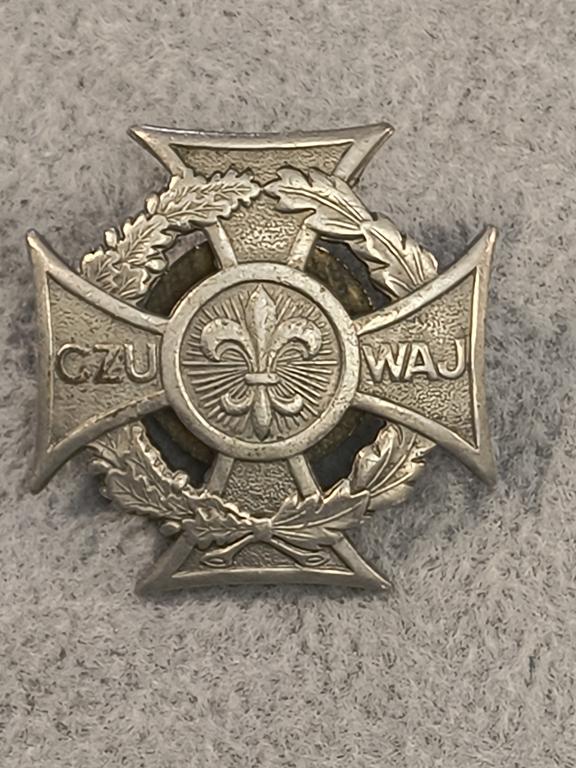 Krzyż harcerski II RP - numerowany