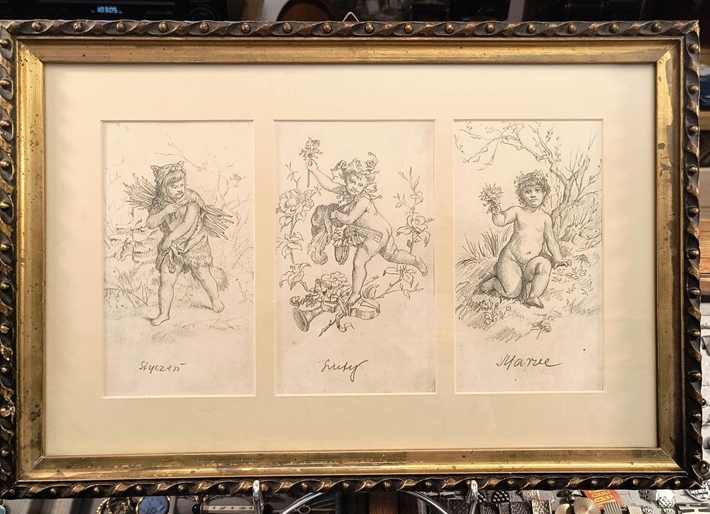 Obraz - kalendarz-tryptyk: Styczeń, Luty, Marzec