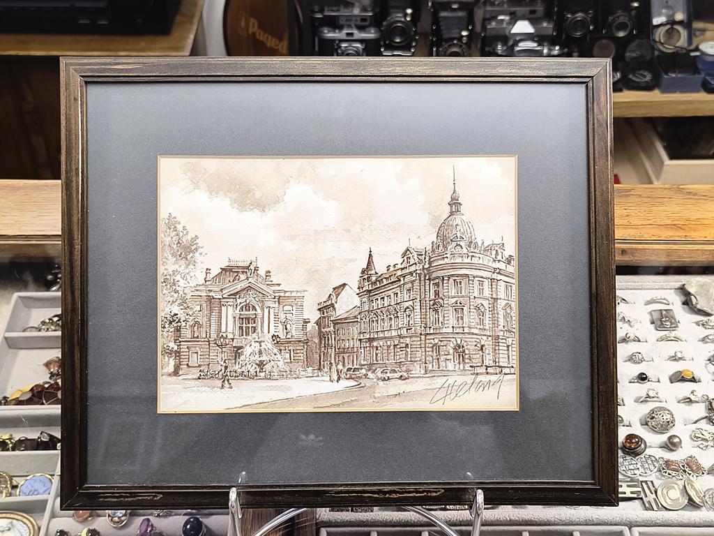 Obraz - Lech Helwig "Teatr Polski i Poczta w Bielsku-Białej"