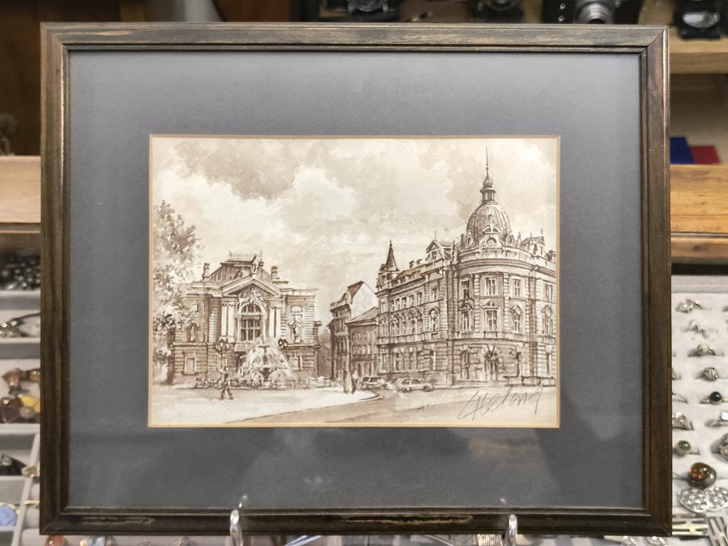 Obraz - Lech Helwig "Teatr Polski i Poczta w Bielsku-Białej"