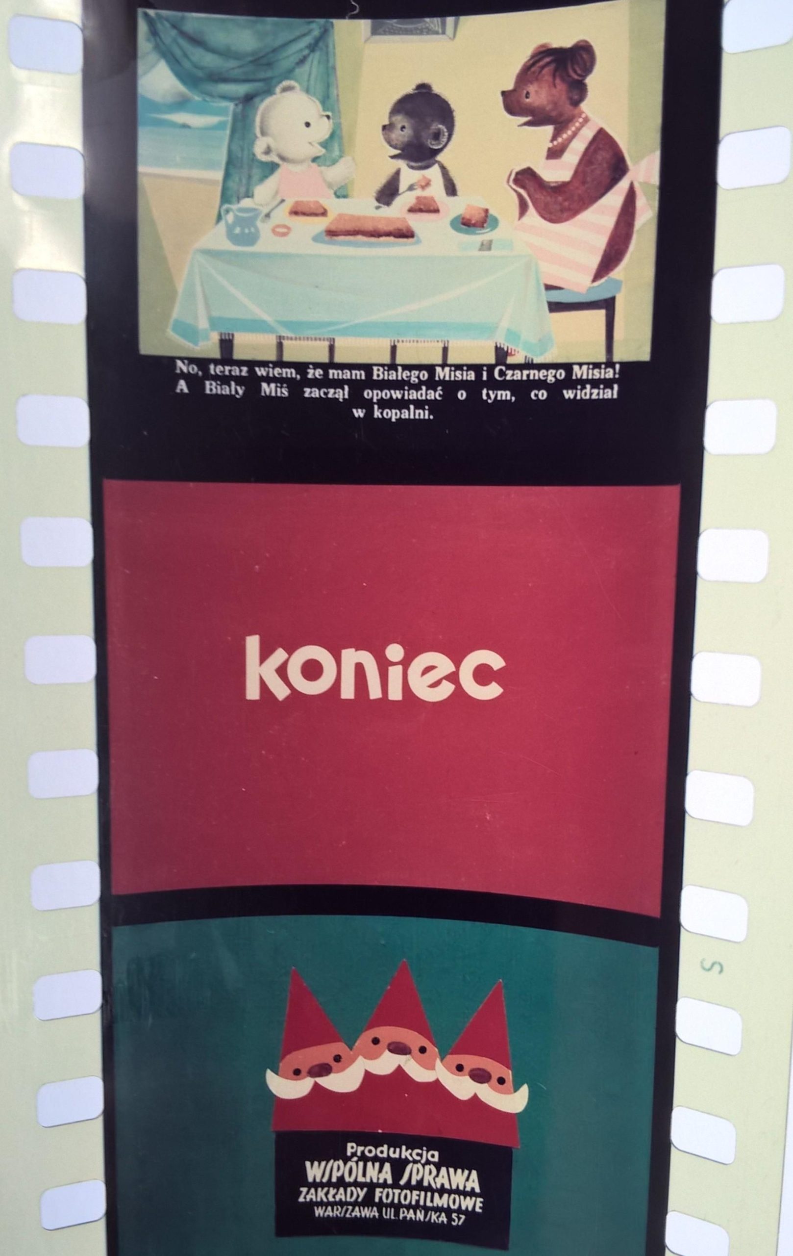 Bajka na projektor – przeźrocze „Przygody Białego Misia”