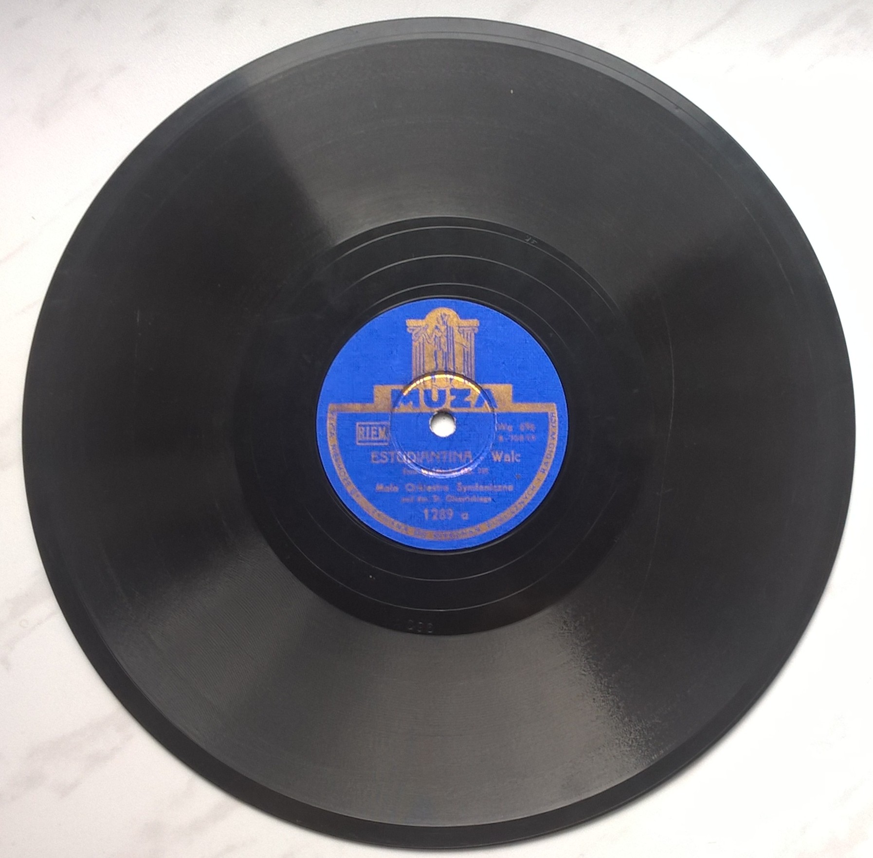 Płyta szelakowa Muza - walce: "Estudiantina" oraz "Espana" Emil Wladteufel