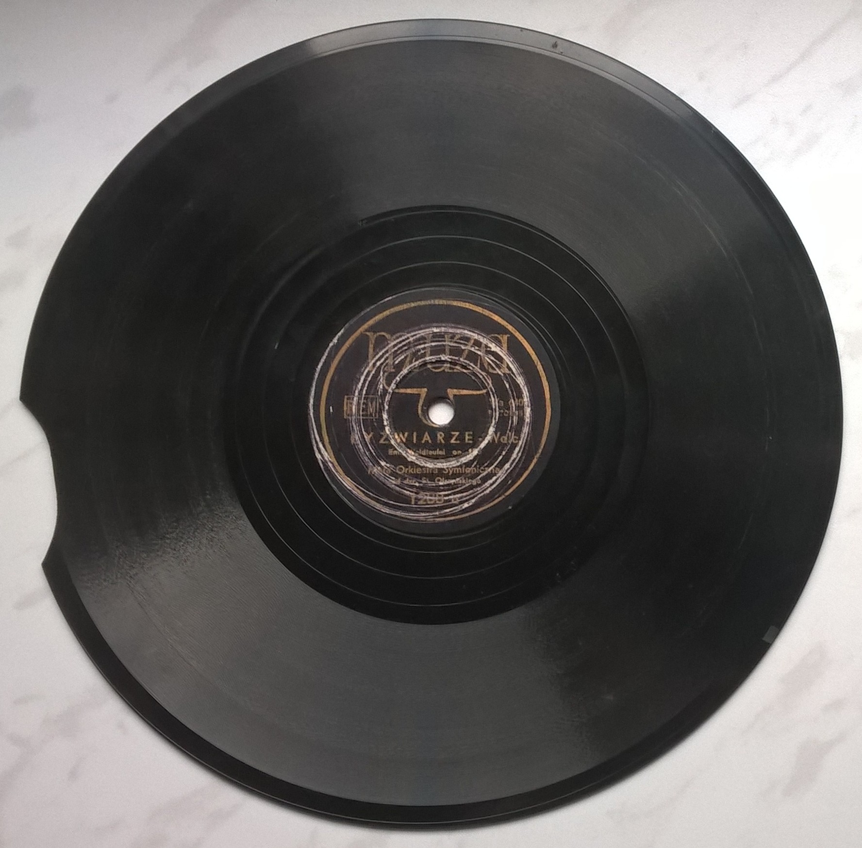 Płyta szelakowa Muza - walce: "Łyżwiarze" oraz "Melodie jesienne" Emil Waldteufel