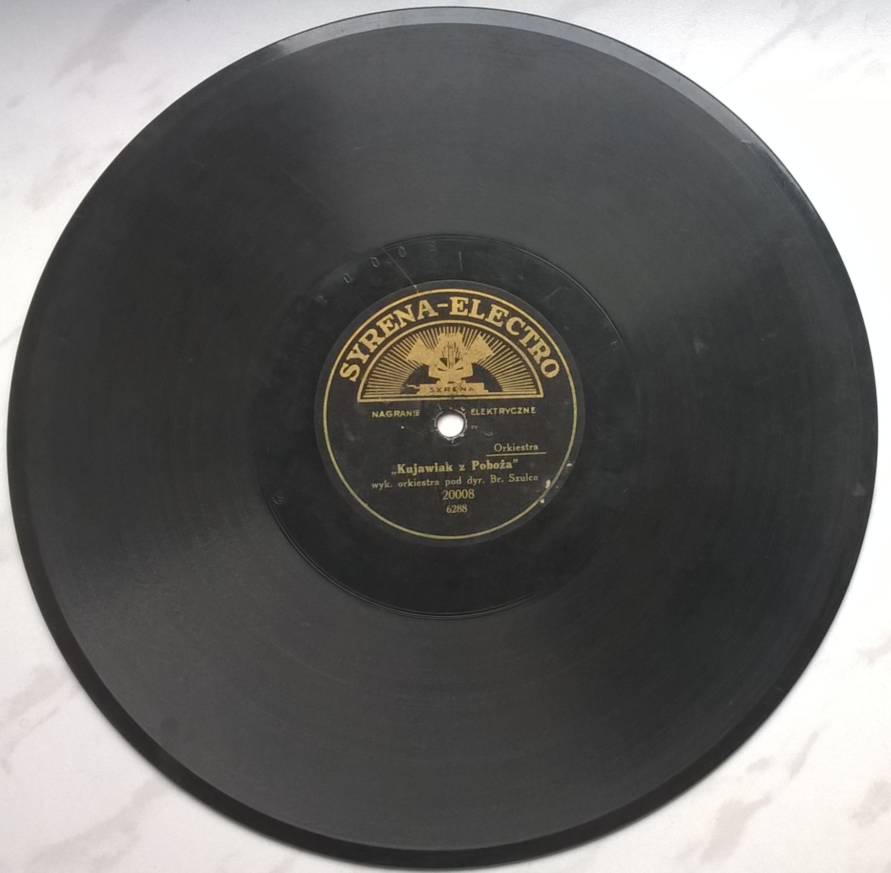 Płyta szelakowa Syrena-Electro: "Kujawiak z Poboża" oraz "Polka z dołu"