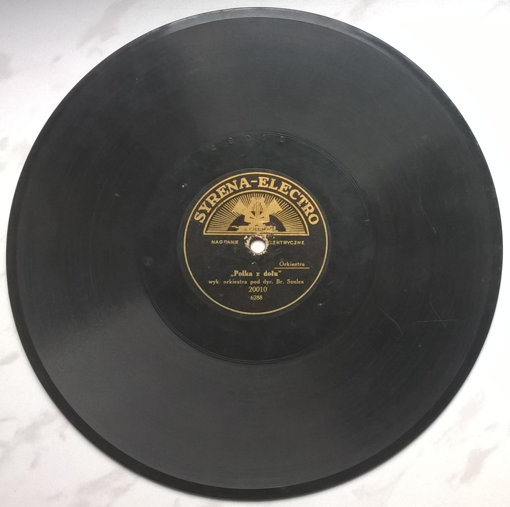 Płyta szelakowa Syrena-Electro: "Kujawiak z Poboża" oraz "Polka z dołu"