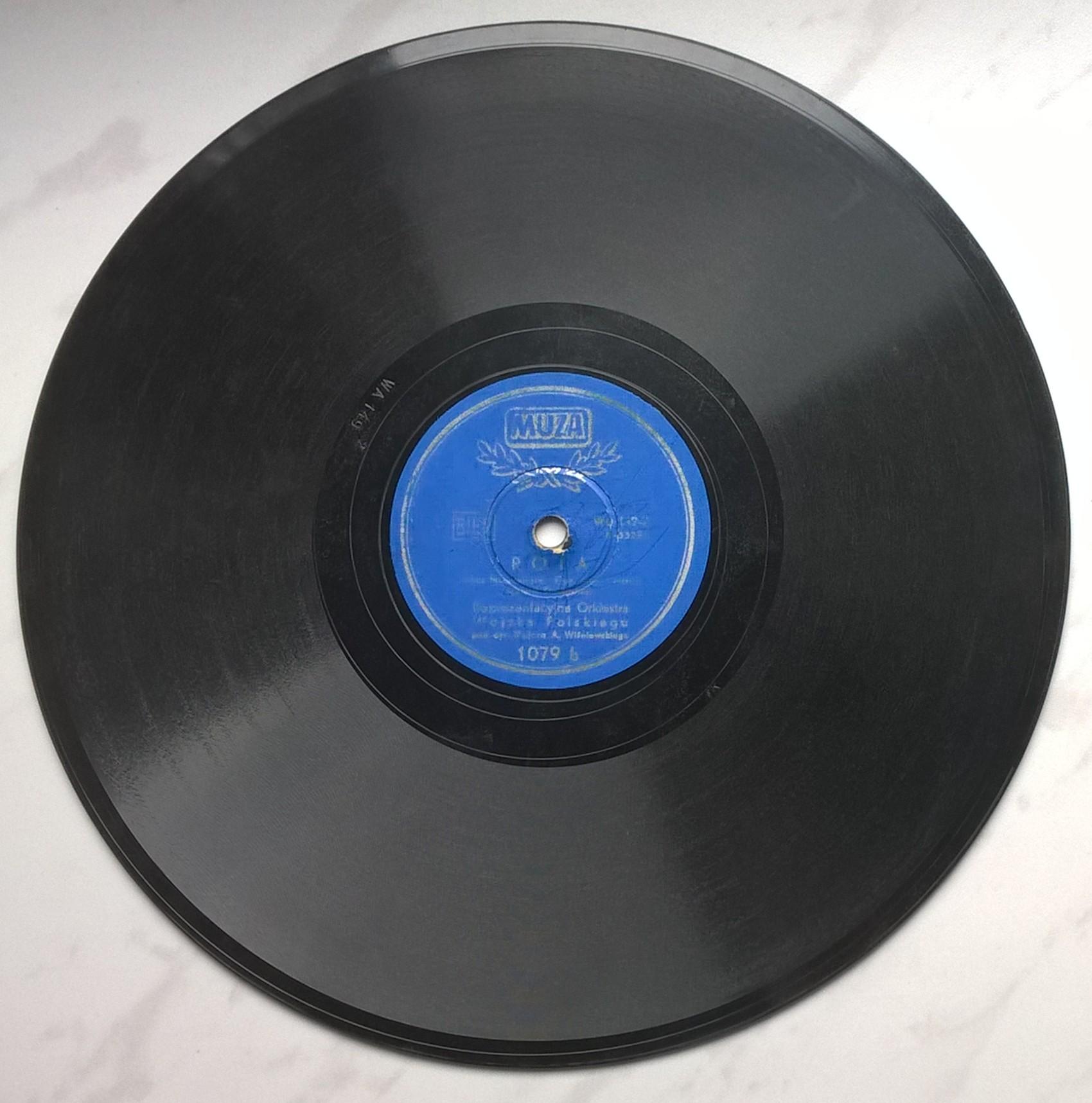 Płyta szelakowa Muza - "HYMN PAŃSTWOWY" oraz "ROTA" - Reprezentacyjna Orkiestra Wojska Polskiego