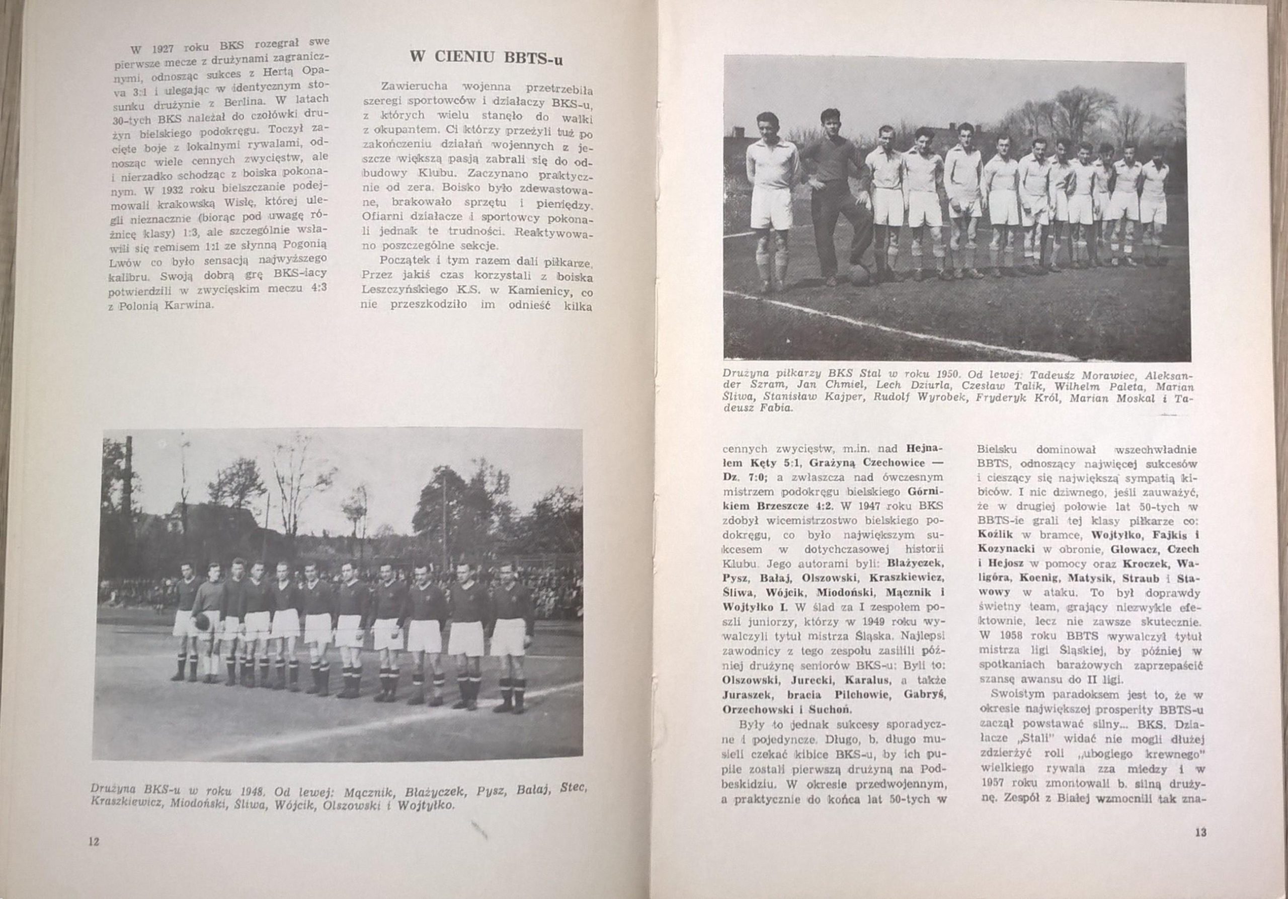 Książka - Monografia historyczna klubu STAL, Bielsko-Biała, 1922-1982