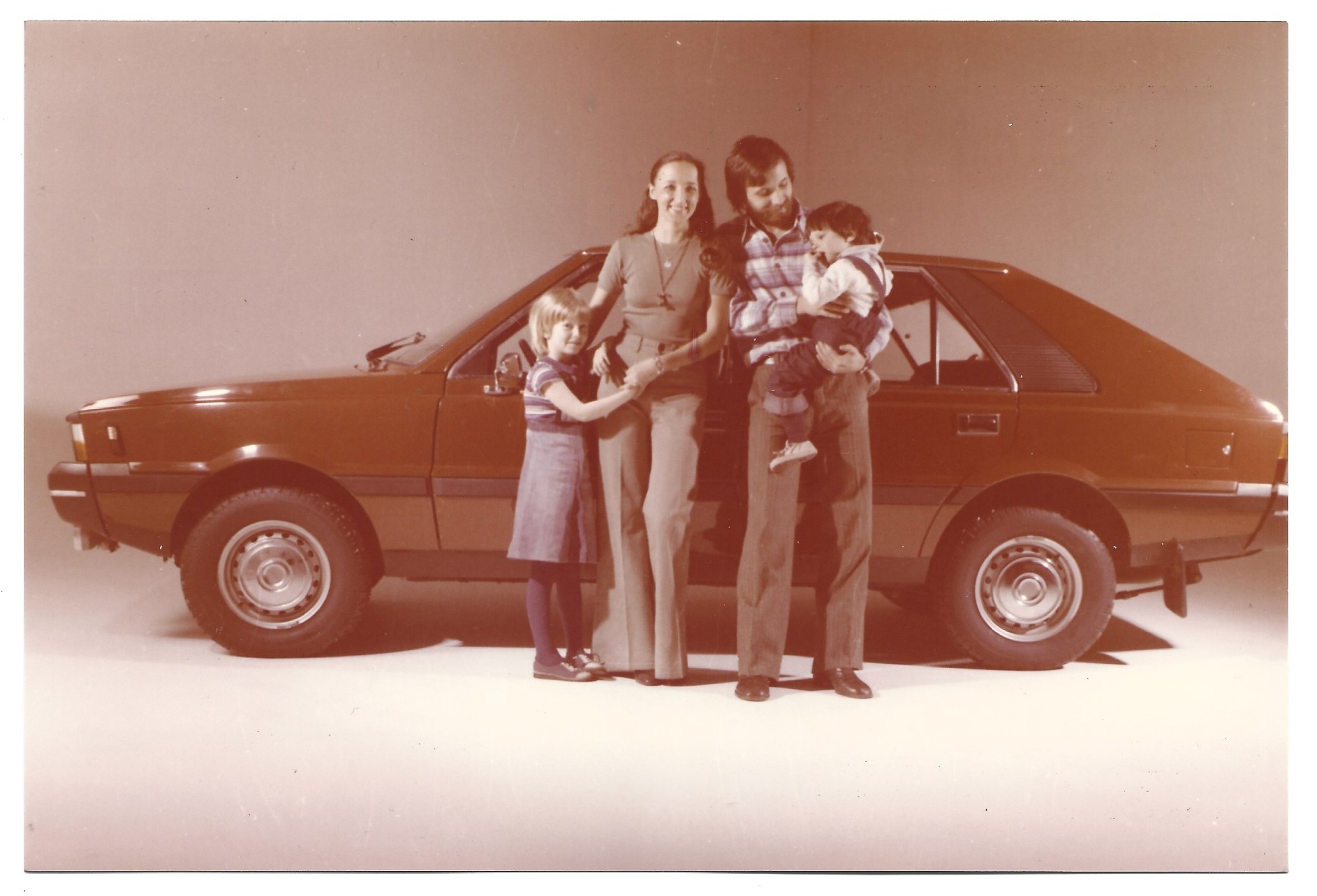 Zdjęcie/pocztówka - samochód POLONEZ, Fabryka Samochodów Osobowych - zdjęcie rodzinne