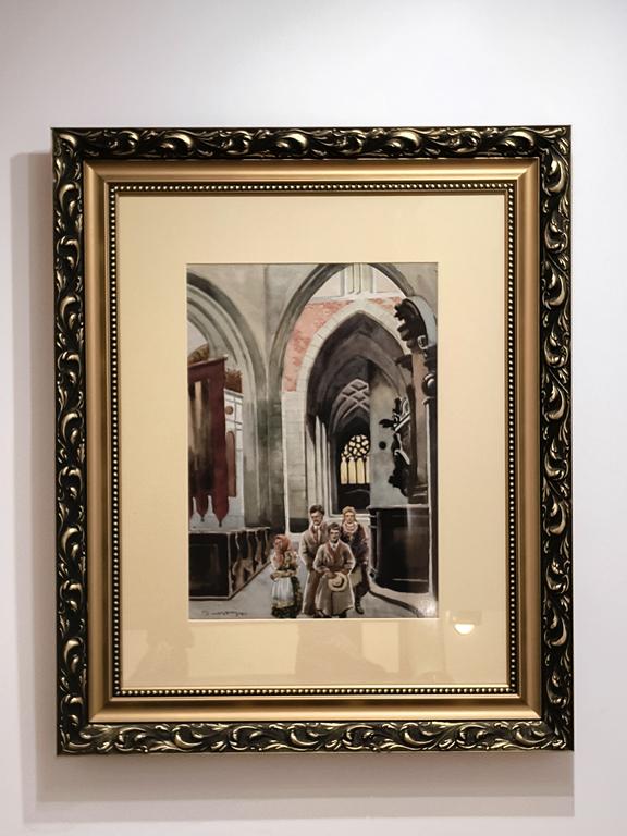 Obraz – Kaplica Królowej Zofii na Wawelu w Krakowie - Marian SZCZERBIŃSKI (1900-1981)