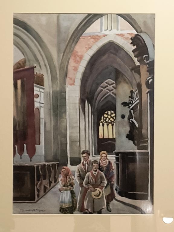 Obraz – Kaplica Królowej Zofii na Wawelu w Krakowie - Marian SZCZERBIŃSKI (1900-1981)