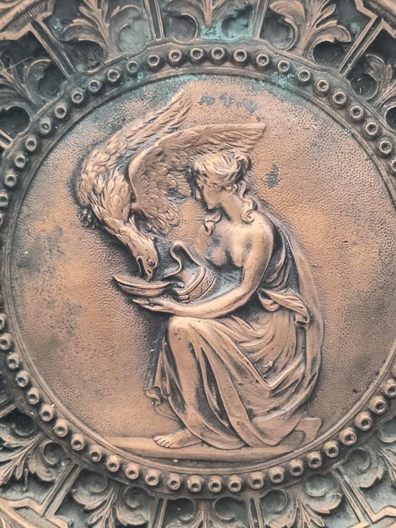 Miedziany talerz naścienny