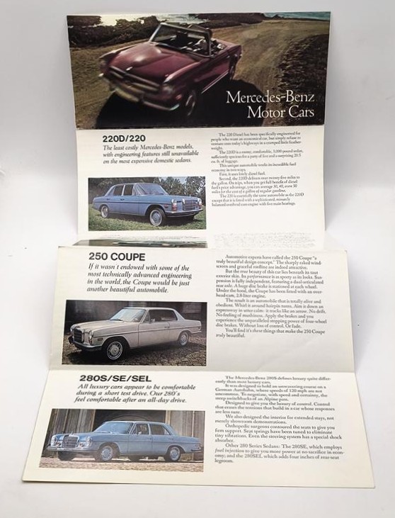 Prospekt - 1965 Mercedes Benz