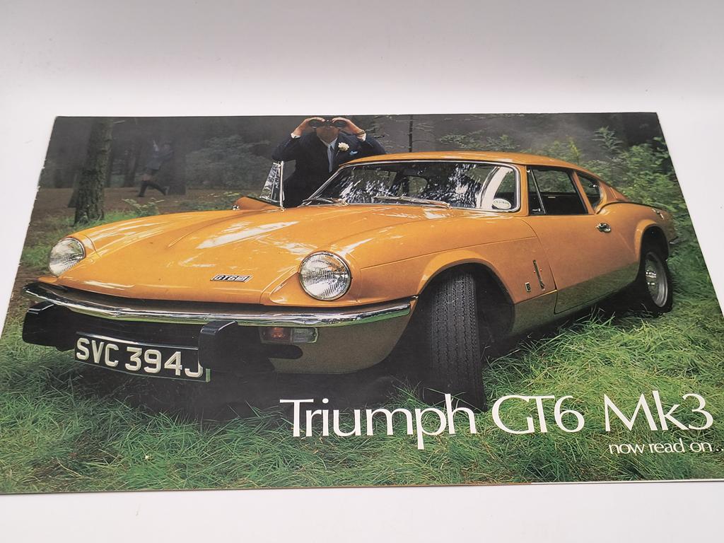 Prospekt samochodowy 1970 r. - Triumph GT6 Mk3