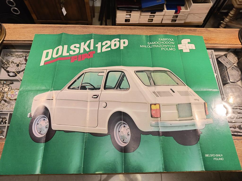 Prospekt reklamowy/plakat - Polski Fiat 126 p