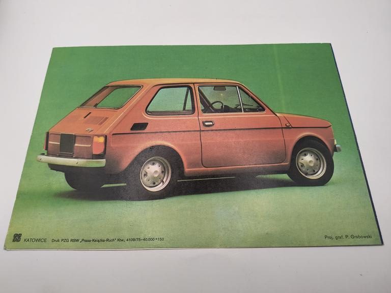 Prospekt reklamowy - Polski Fiat 126 p